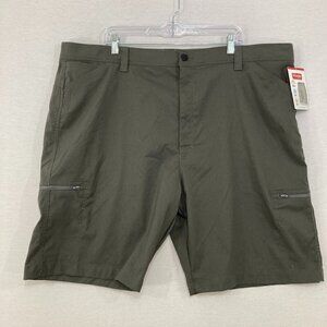 New Wrangler size 46 Gray UPF‎ 50 Performance Stretch Zip Cargo Shorts Outdoor